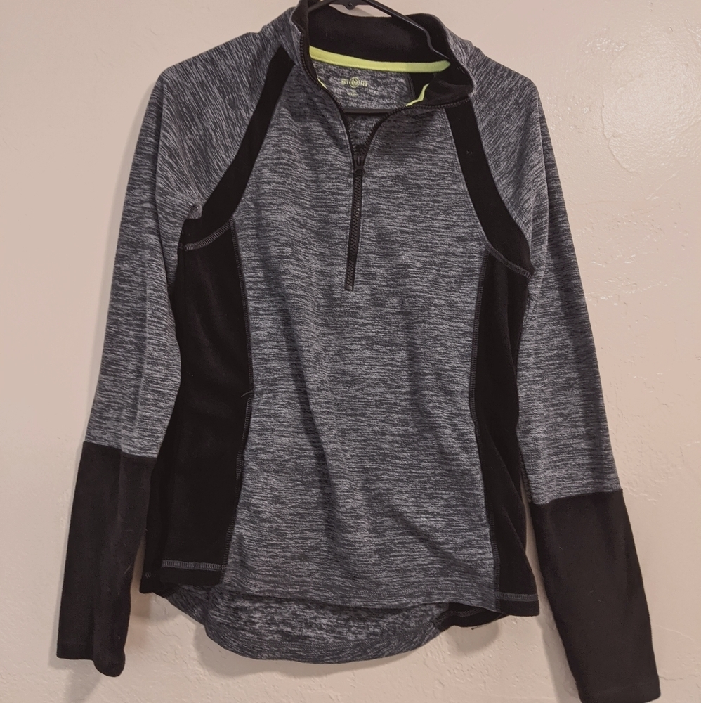 Grey half zip